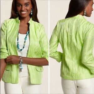 ❌ SALE ❌ PINK Chico's Alegra Shine 3/4 Sleeve Dress Jacket